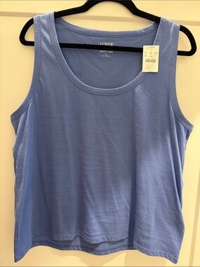 J. Crew Light Blue Jersey Tank Top